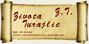 Života Turajlić vizit kartica